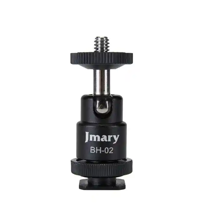 Jmary BH-02 Phone Holder with Cold Shoe and 1/4 Tripod Mount for stable hands free mobile photography